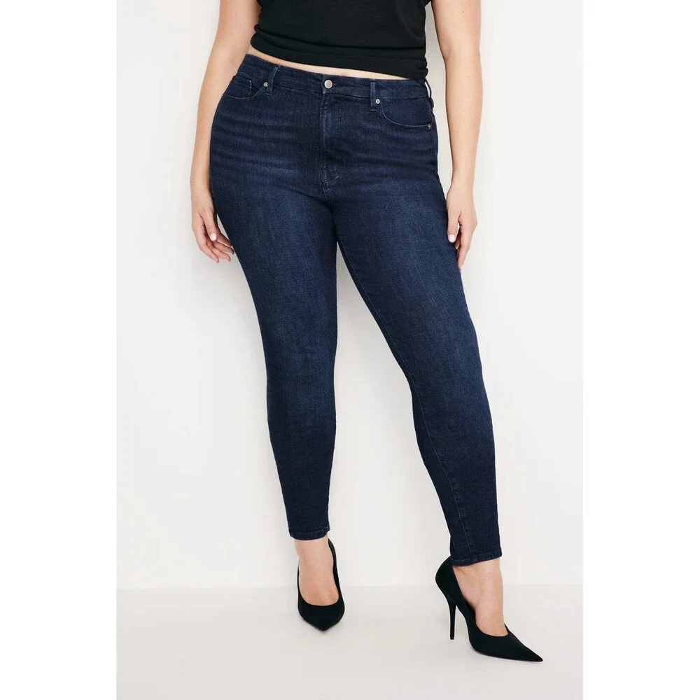 24 / Plus Size - Good American Dark Wash Stretch Fit Good Legs Jeans NEW 1206HP - Picture 1 of 4